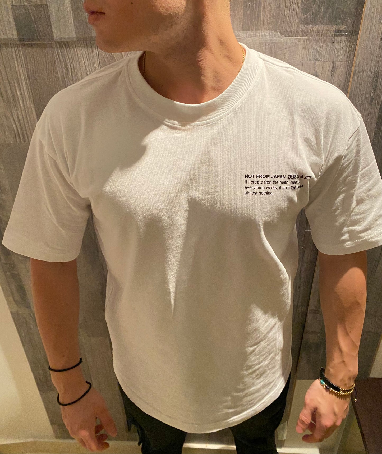 OVERSIZED WHITE T-SHIRT “JAPAN“