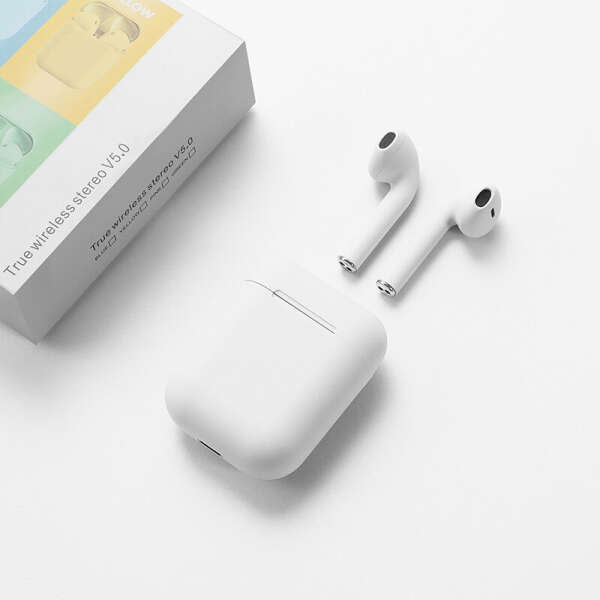 i16 Max Sports In-ear Bluetooth Handsfree Ακουστικά με Αντοχή στον Ιδρώτα και Θήκη Φόρτισης White & Black