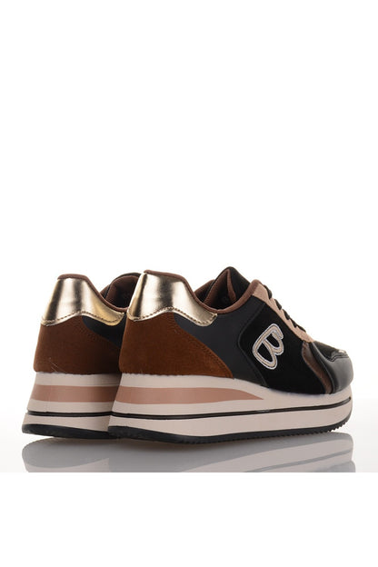 Γυναικεία Μαύρα Sneakers με λεπτομέρειες