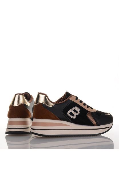 Γυναικεία Μαύρα Sneakers με λεπτομέρειες