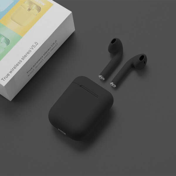 i16 Max Sports In-ear Bluetooth Handsfree Ακουστικά με Αντοχή στον Ιδρώτα και Θήκη Φόρτισης White & Black