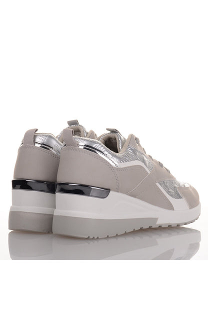 Γκρι Sneakers με υπερυψωμένη σόλα