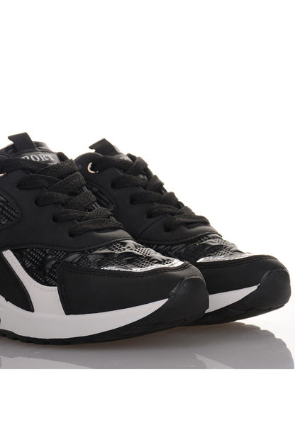 Μαύρα Sneakers με υπερυψωμένη σόλα