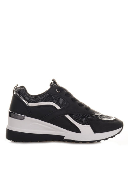 Μαύρα Sneakers με υπερυψωμένη σόλα