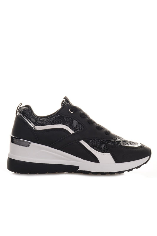 Μαύρα Sneakers με υπερυψωμένη σόλα