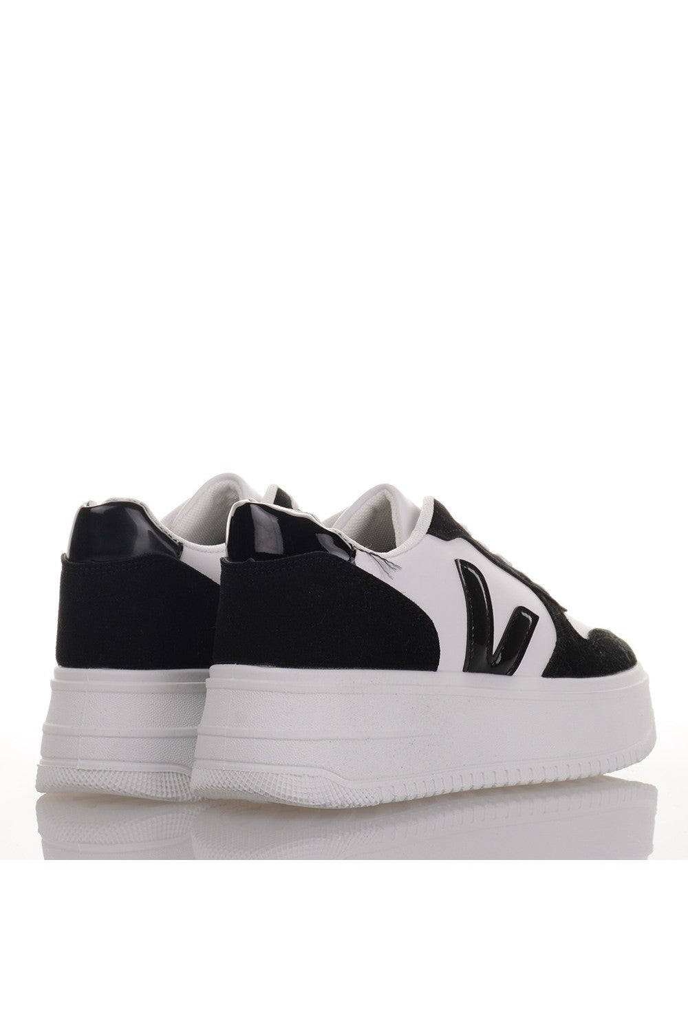 Ασπρόμαυρα Γυναικεία Δίπατα Sneakers