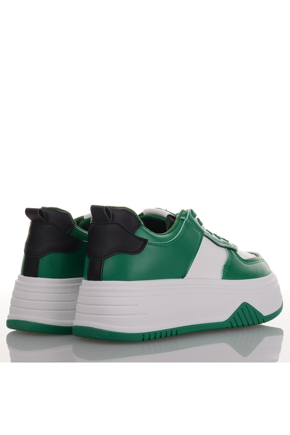 Γυναικεία Sneakers σε Λευκό και πράσινο Χρώμα