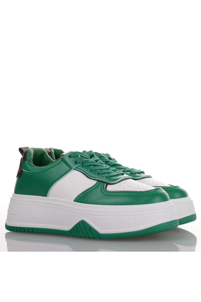 Γυναικεία Sneakers σε Λευκό και πράσινο Χρώμα