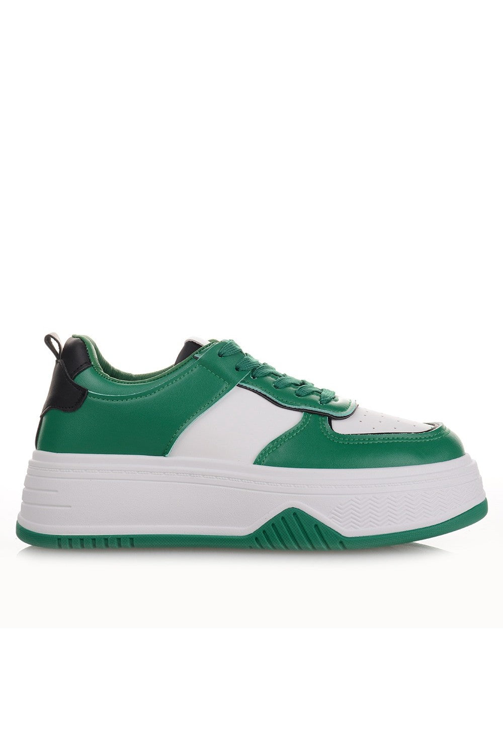 Γυναικεία Sneakers σε Λευκό και πράσινο Χρώμα