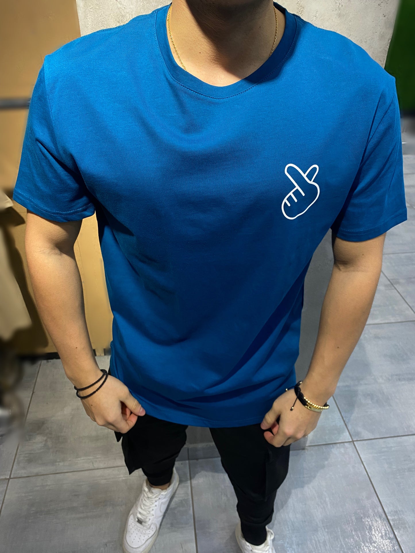T-SHIRT BLUE ''HEART''
