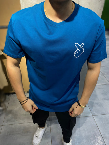 T-SHIRT BLUE ''HEART''