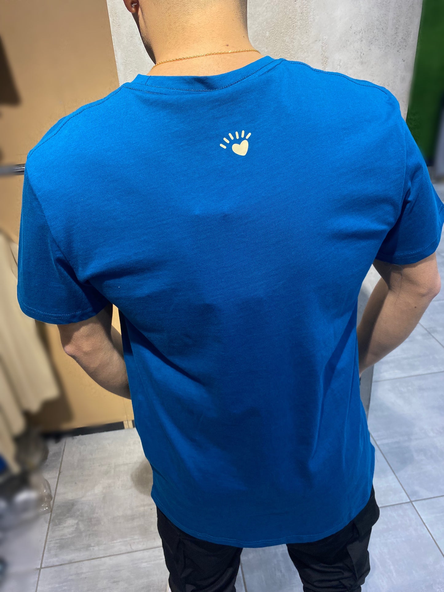 T-SHIRT BLUE ''HEART''