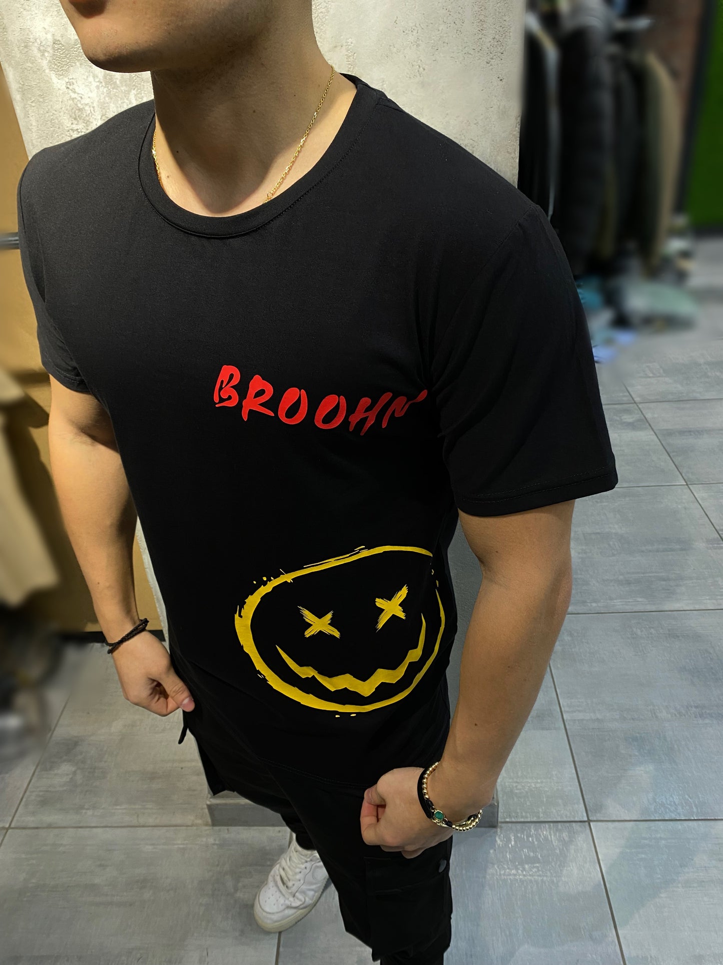 T-SHIRT BLACK ''BROOHN''