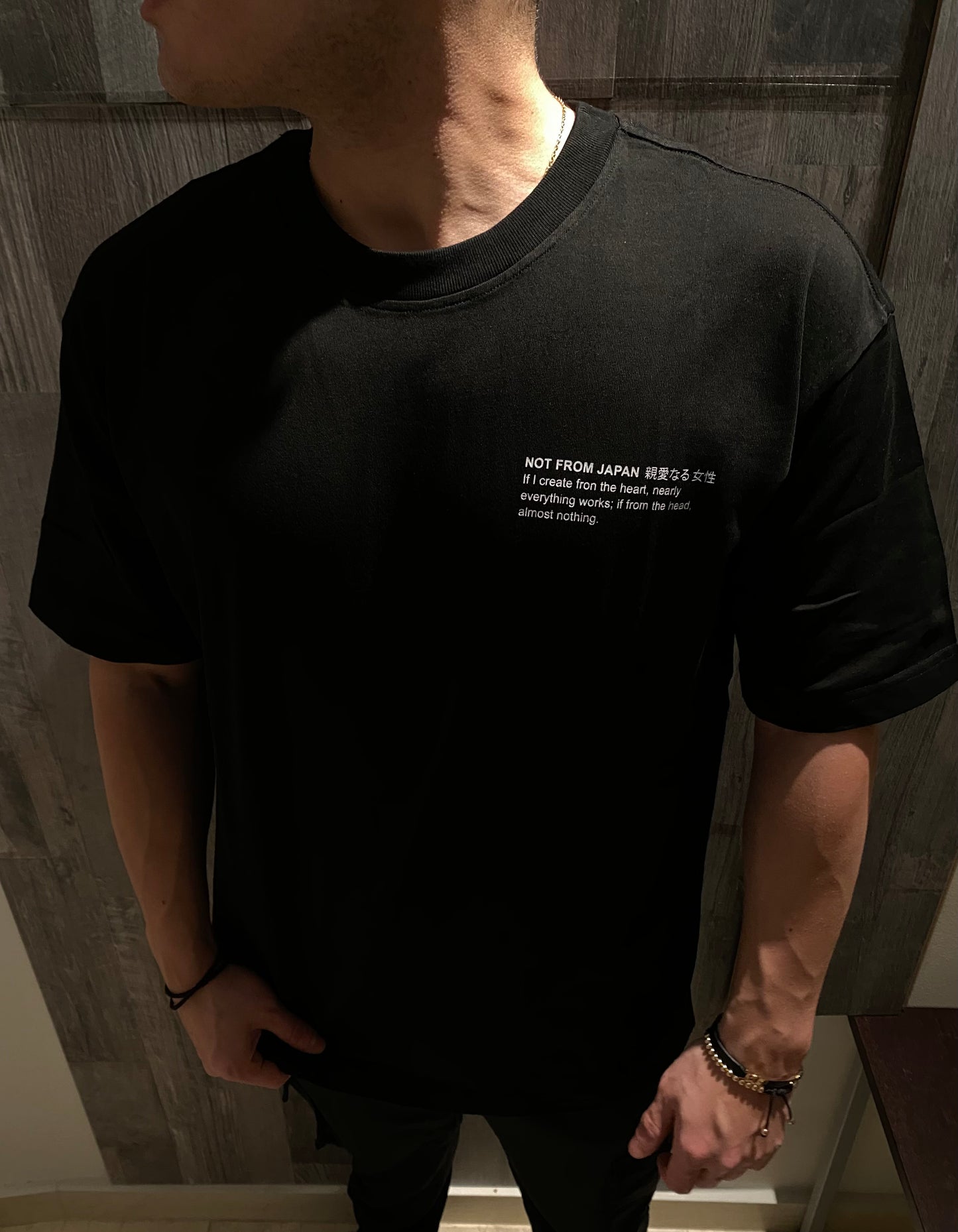 OVERSIZED BLACK T-SHIRT “JAPAN“