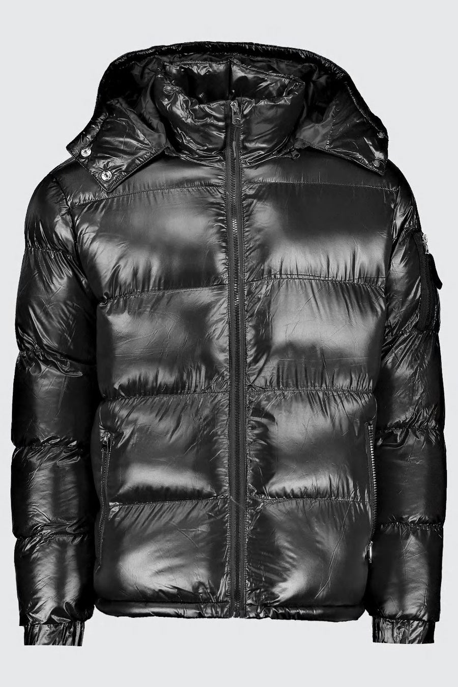 ΜΠΟΥΦΑΝ BLACK SHINY “PUFFER”